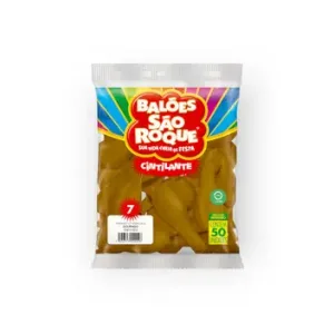 BALAO 7 LISO CINTILANTE OURO PCT.C/50 C12 - SAO ROQUE