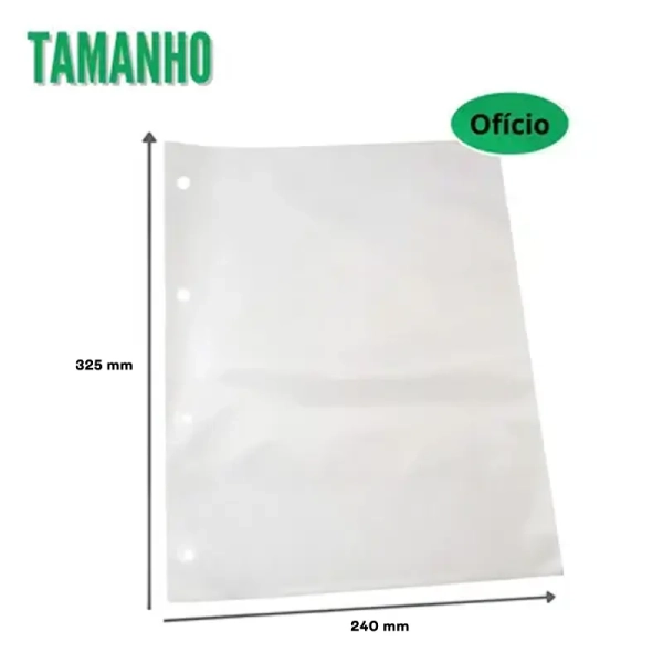 ENVELOPE PLASTICO OFICIO 4FUROS MEDIO 0,10MM  - ACP - Image 2