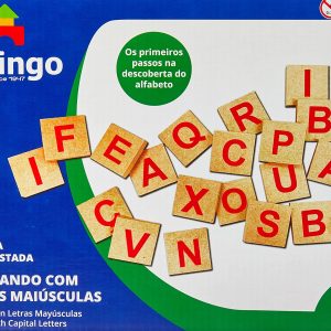 BRINQUEDO PEDAGOGICO MADEIRA BRINCANDO COM AS LETRAS 36PCS. UNIDADE 5269-8 - XALINGO