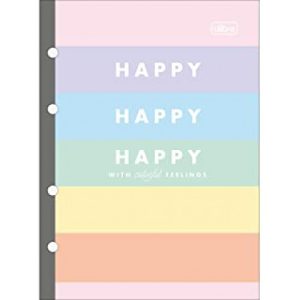 BLOCO PARA FICHARIO COLEGIAL HAPPY 80FLS.  - TILIBRA