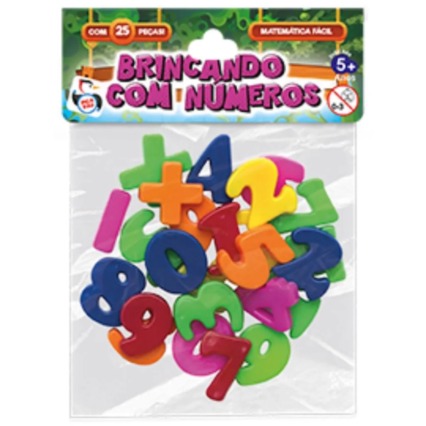 BRINQUEDO PEDAGOGICO JOGO DE NUMEROS 25PCS UNIDADE 900 - PICA PAU
