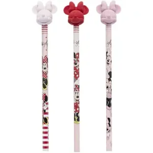 Lápis preto decorado (redondo) Minnie c/ Borracha Ponteira - Molin