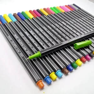 Caneta Colorida Ponta Fina 0.4 Cores Tipo Point Aihao