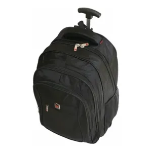 Mochila Rodinha Reforçada SOCIAL - ESCOLAR - VIAGEM / COR: PRETA