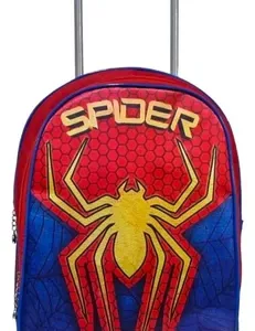 MOCHILA DE RODINHA BÁSICA SPIDER MAN - 2 BOLSOS