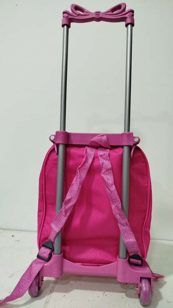 MOCHILA DE RODINHA PEQUENA BÁSICA BARBIE - 2 BOLSOS - Image 2