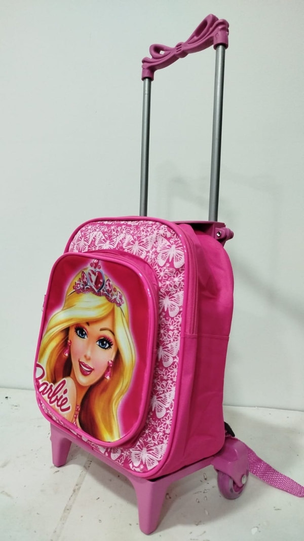 MOCHILA DE RODINHA PEQUENA BÁSICA BARBIE - 2 BOLSOS - Image 3