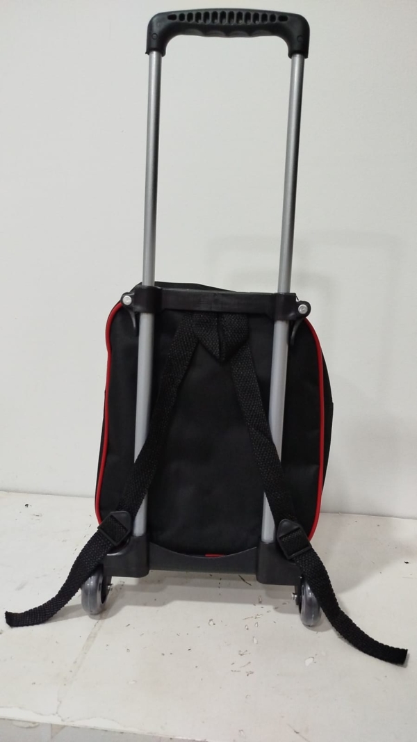 MOCHILA DE RODINHA PEQUENA BÁSICA CARROS- 2 BOLSOS - Image 3