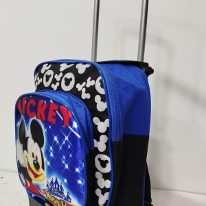 MOCHILA DE RODINHA PEQUENA BÁSICA MICKEY - 2 BOLSOS