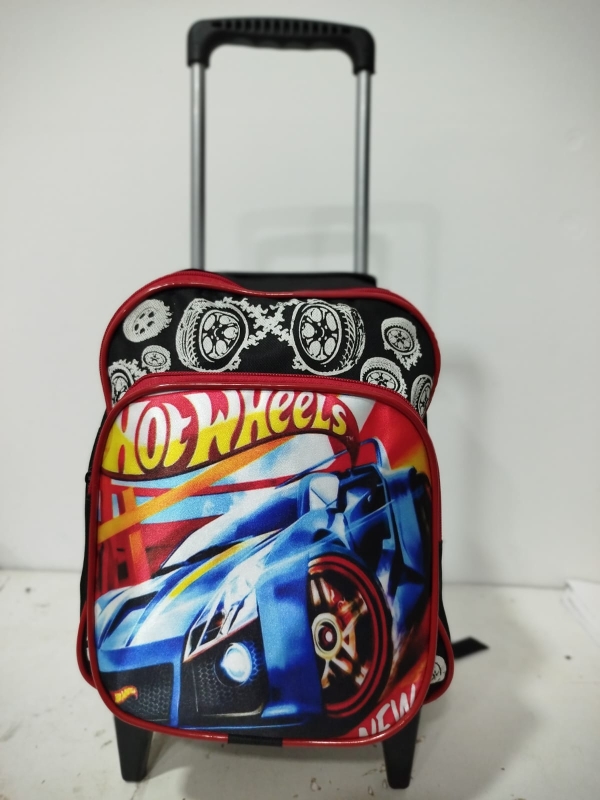 MOCHILA DE RODINHA PEQUENA BÁSICA HOTWHELLS- 2 BOLSOS