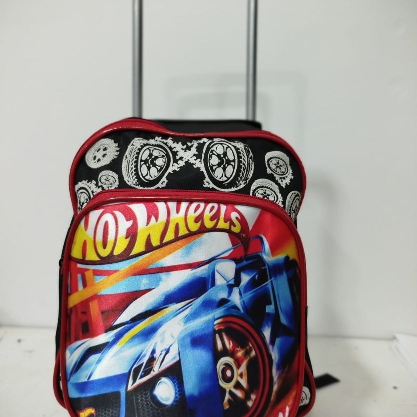 MOCHILA DE RODINHA PEQUENA BÁSICA HOTWHELLS- 2 BOLSOS