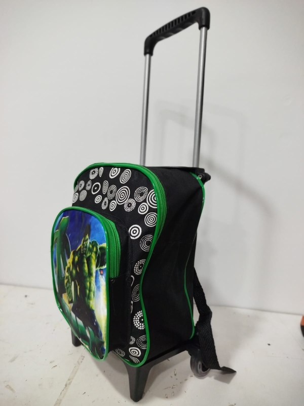 MOCHILA DE RODINHA PEQUENA BÁSICA HULK- 2 BOLSOS - Image 3