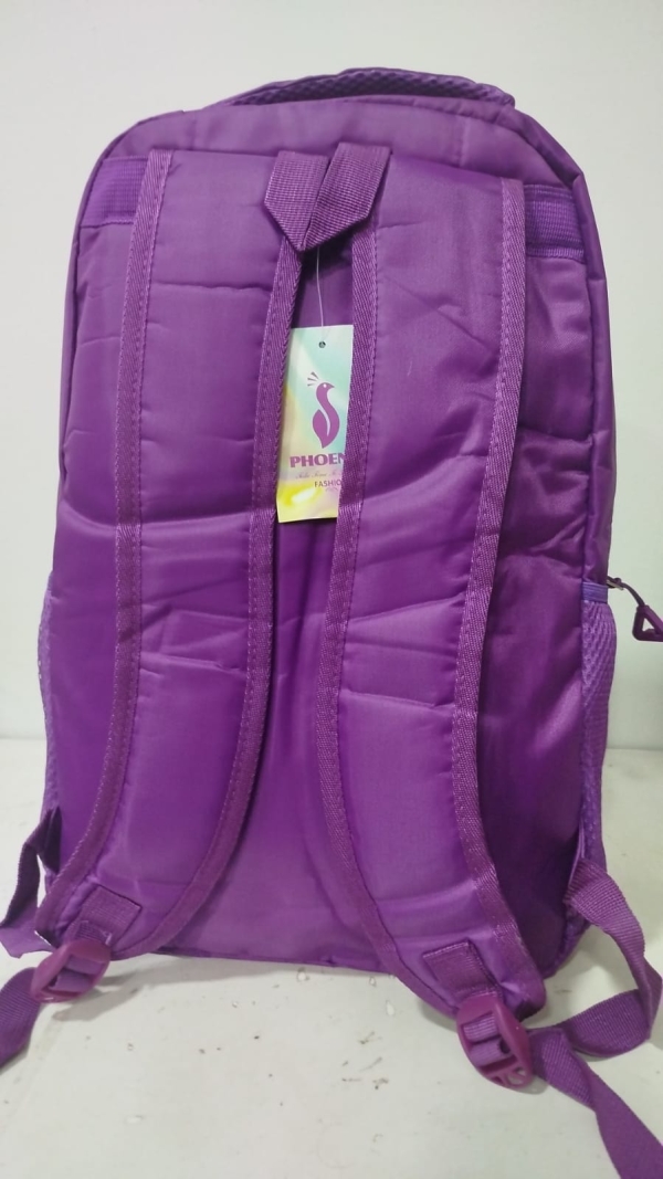 Mochila de costas reforçada juvenil - ROXA