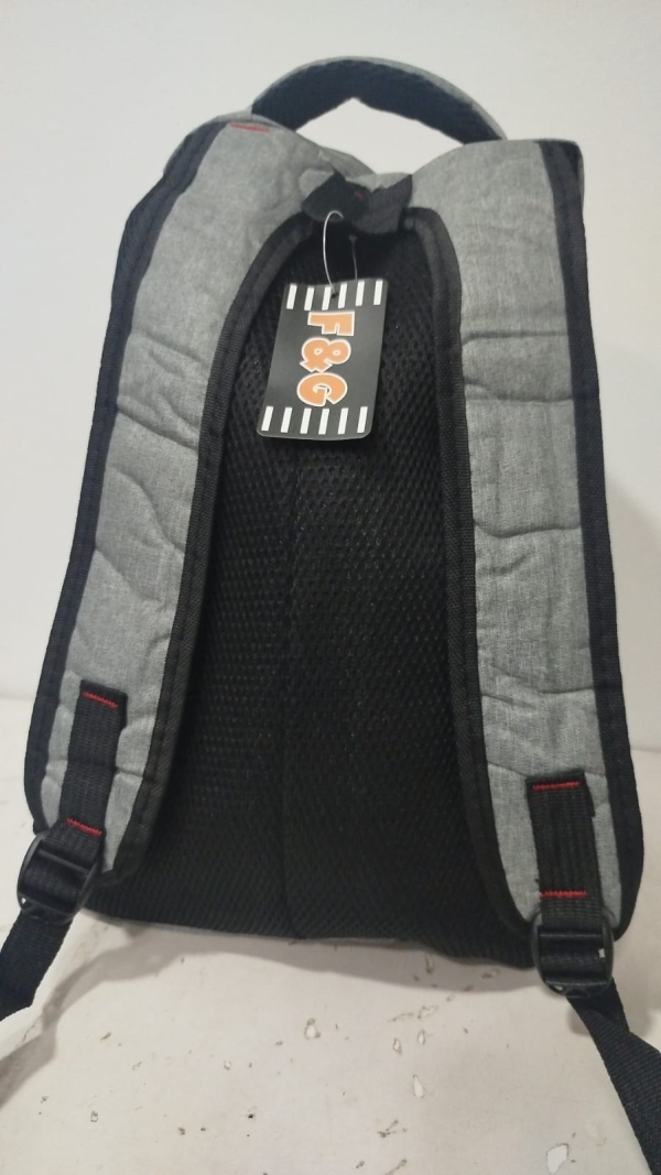 Mochila de costas BÁSICA - CINZA JEANS - Image 3