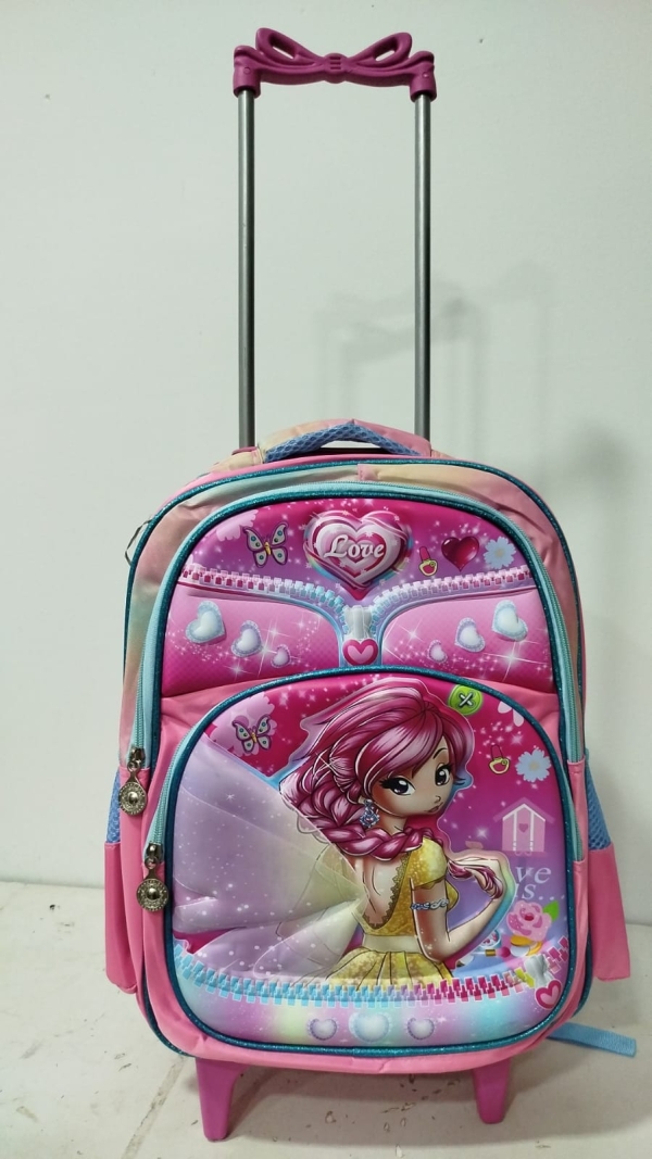 Mochila Rodinha Reforçada - LOVE PRINCESA
