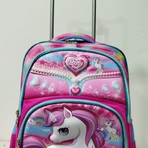 Mochila Rodinha Reforçada - LOVE UNICÓRNIO