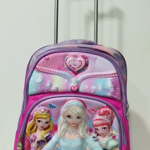 Mochila Rodinha Reforçada - LOVE PRINCESA CRISTAL