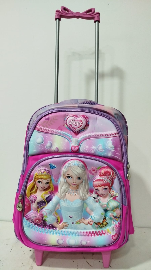 Mochila Rodinha Reforçada - LOVE PRINCESA CRISTAL