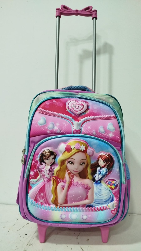 Mochila Rodinha Reforçada - LOVE PRINCESA FLOR
