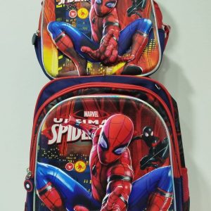 KIT MOCHILA DE RODINHA + LANCHEIRA + ESTOJO - HOMEM ARANHA