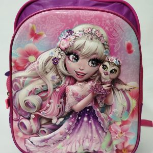 Mochila de costas reforçada média 36cm  - PRINCESA CORUJA