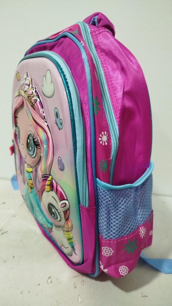 Mochila de costas reforçada média 36cm  - PRINCESA E UNICÓNIO - Image 2