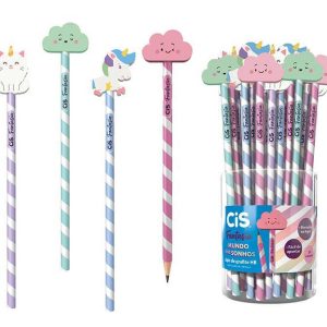 LAPIS PRETO CIS FANTASIA C/BORRACHA MUNDO DOS SONH(E)