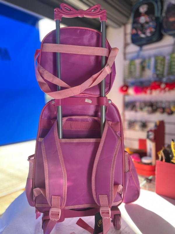 KIT MOCHILA DE RODINHA + LANCHEIRA + ESTOJO - MINNIE - Image 3