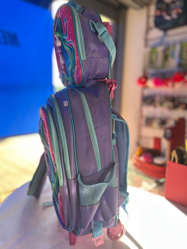 KIT MOCHILA DE RODINHA + LANCHEIRA + ESTOJO - UNICÓRNIO - Image 2