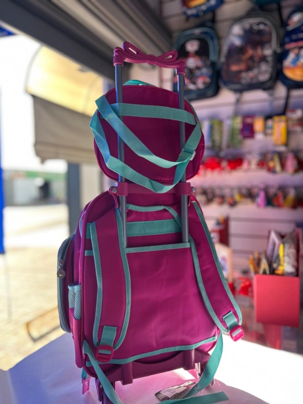 KIT MOCHILA DE RODINHA + LANCHEIRA + ESTOJO - SEREIA - Image 3