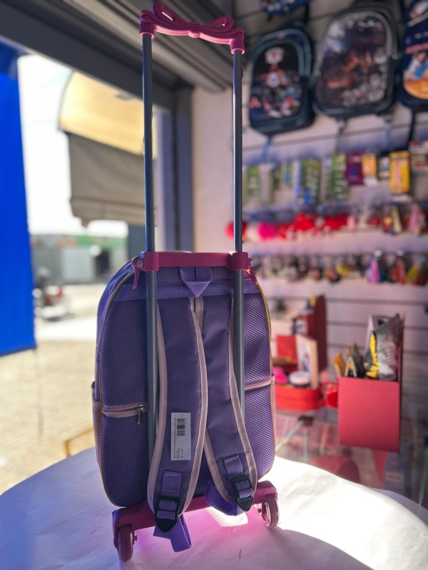 MOCHILA DE RODINHA BÁSICA UNICORN - 2 BOLSOS - Image 3