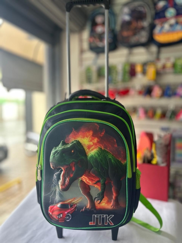 Mochila Rodinha Reforçada - DINOSSAURO JTK