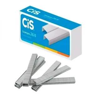 Grampos 26/6; - galvanizados de alta qualidade; - Caixa com 5.000 grampos;