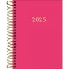 Agenda 2025 Napoli Espiral Rosa 176 fls. 129 mm x 187 mm - Tilibra