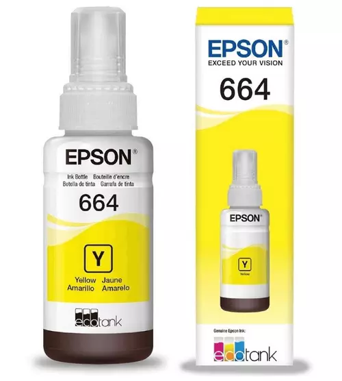 Refil de Tinta Epson 664 Amarelo-ORIGINAL