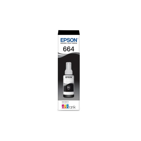 Refil Tinta Epson T664 -Preto-ORIGINAL - Image 2