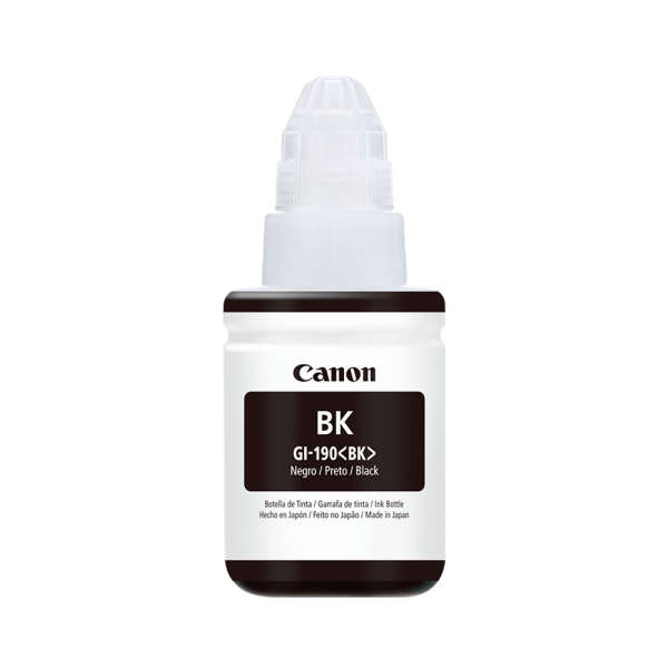 REFIL DE TINTA CANON GI-190 PRETO ORIGINAL