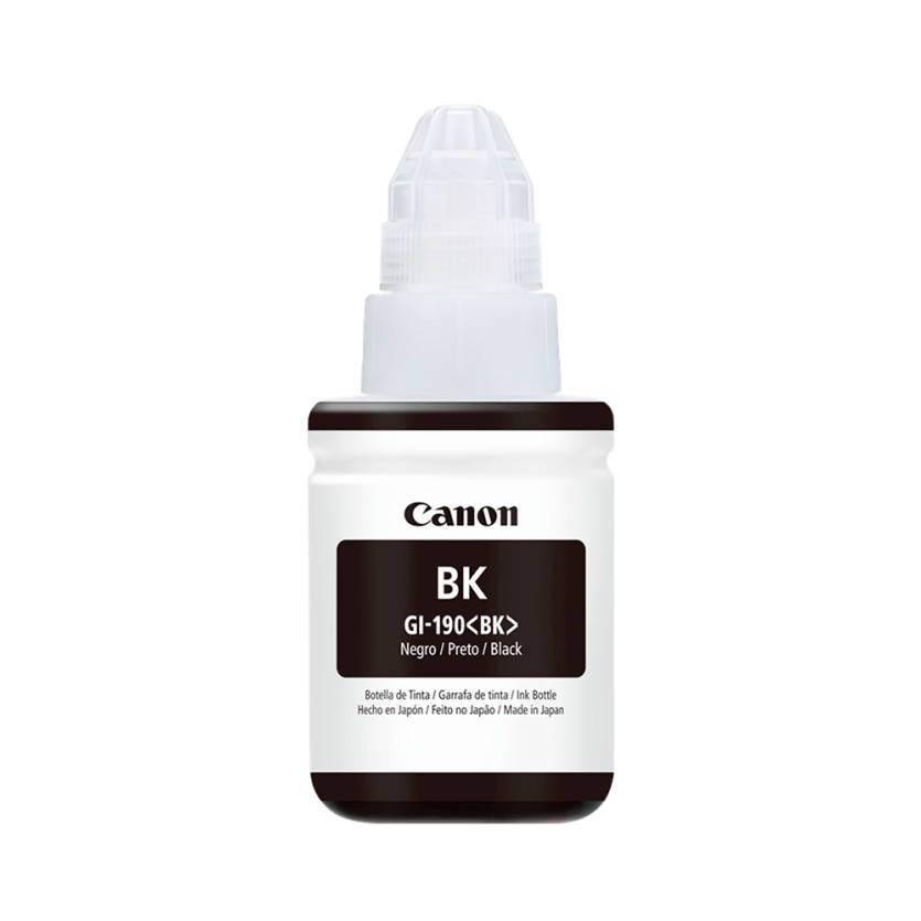 REFIL DE TINTA CANON GI-190 PRETO ORIGINAL