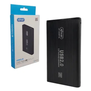Gaveta Para HD 2.5 Knup, USB 2.0, Preto