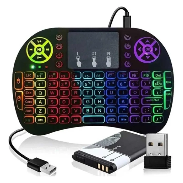 Mini Teclado Sem Fio Wireless Tv Smart