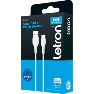 Cabo Usb Letron Tipo C 2.4A 1mt BR