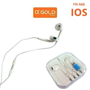 Fone de Ouvido Intra Auricular Para IOS / Com Fio de Iphone / A' Gold / FN A66