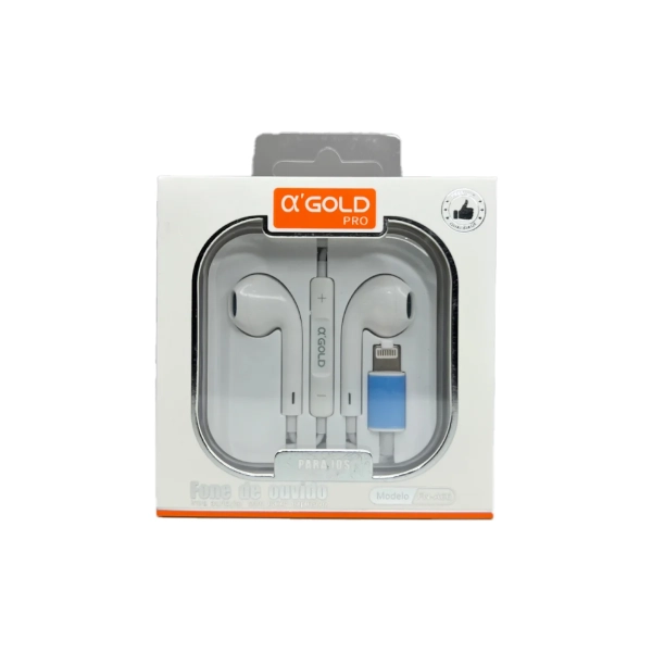 Fone de Ouvido Intra Auricular Para IOS / Com Fio de Iphone / A' Gold / FN A66 - Image 2