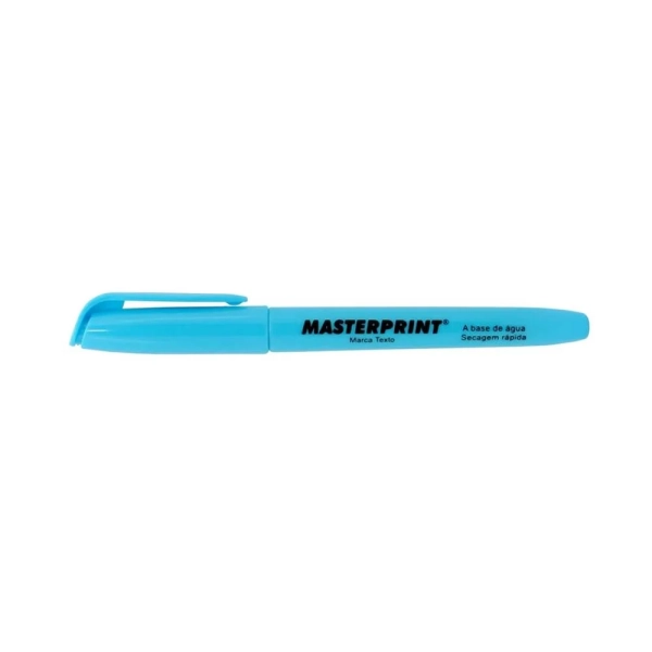 Caneta Marca Texto Azul - Masterprint
