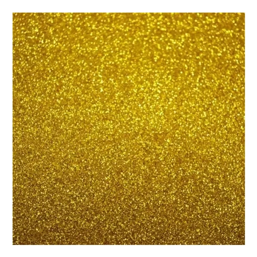 PLACA EM EVA COM GLITER 48X40CM. OURO 2MM - MAKE+
