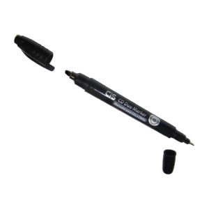 CANETA PARA CD 1.0MM MM100 PONTA DUPLA PRETO GRAMP LINE