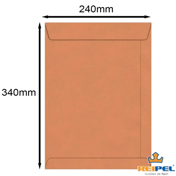 Envelope A4 PARDO (natural) 240x340 Caixa - Image 2