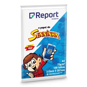 PAPEL REPORT SENNINHA A4 75G BCO 100F