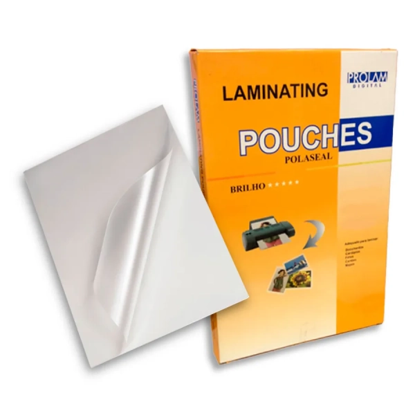 PLASTICO PARA PLASTIFICACAO POLASEAL A4 220X307 (0,07) CONJ/100 24B02M02200307 - PROLAM