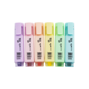 CANETA MARCA TEXTO JOCAR 6 CORES PASTEL  - LEONORA